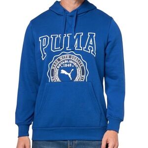 Puma Vintage Sport Cotton Hoodie Blue Men’s XXL